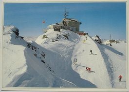 LENZERHEIDE-VALBELLA Rothorn Gipfel - Ski-Läufer