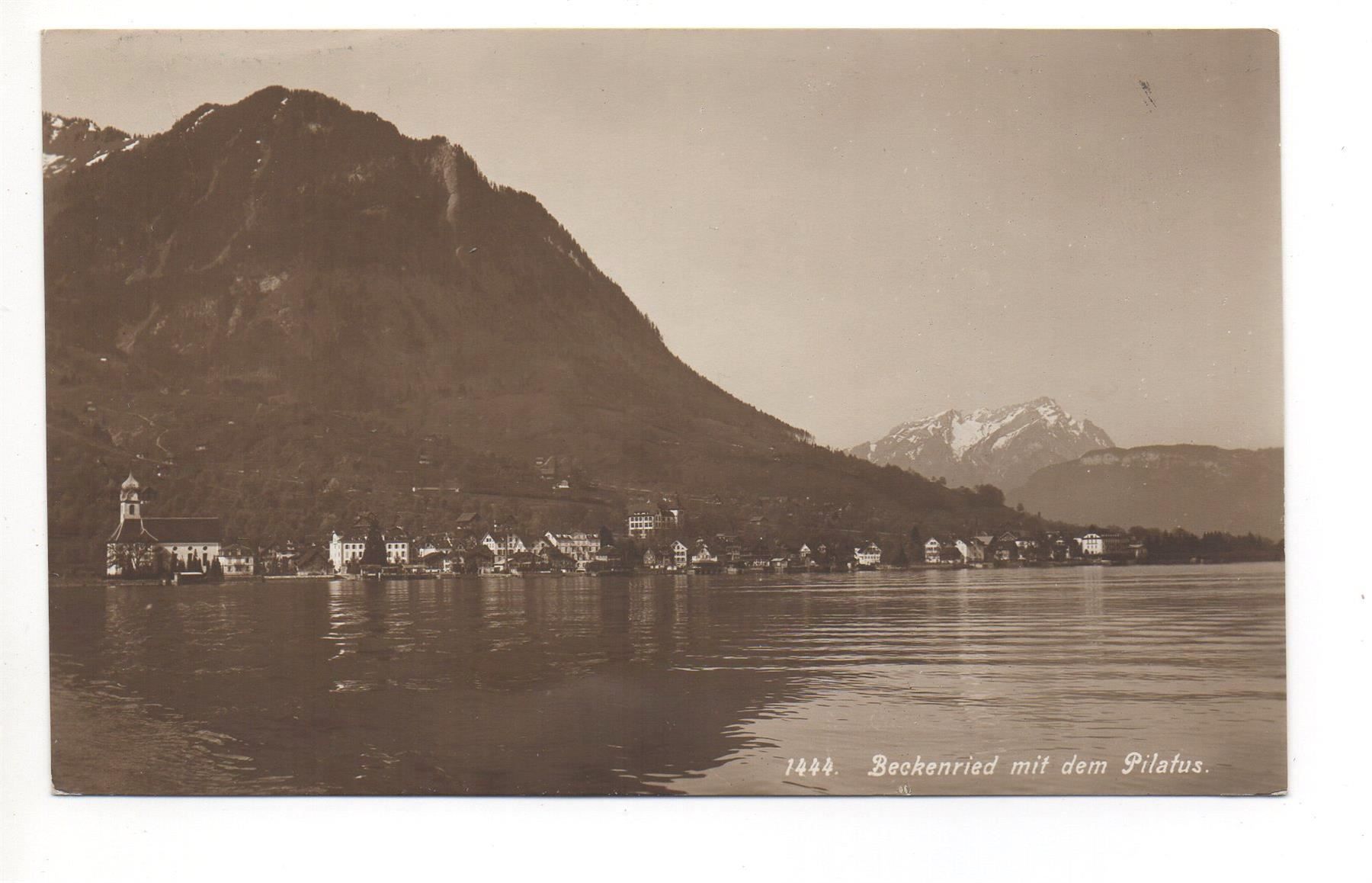 Cartoline postali: BECKENRIED mit dem Pilatus – Usato da Jona venduto da philajona