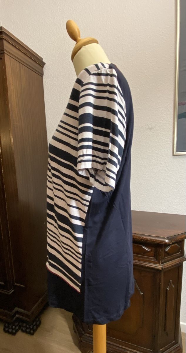 T-shirt: CANDA Premium Shirt patchwork Gr. L – Usato da Fislisbach venduto da KolibriSecondhand 1