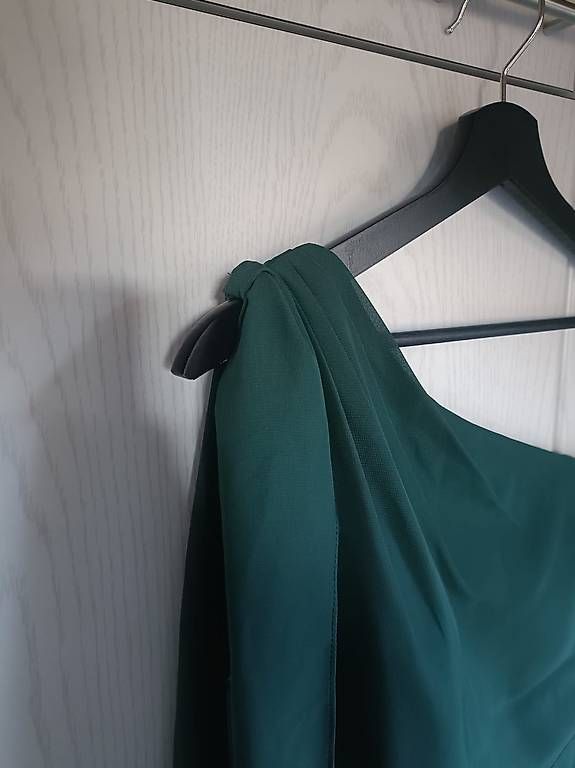 Robes: A-Linien-Kleid Chiffon, One-Shoulder, Bodenlang – D'occasion à Richigen par flv.krbs 2