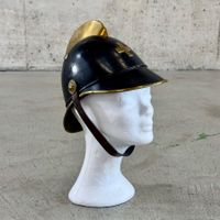 Antiker Schweizer Feuerwehrhelm um 1900/1930, Gr. 58