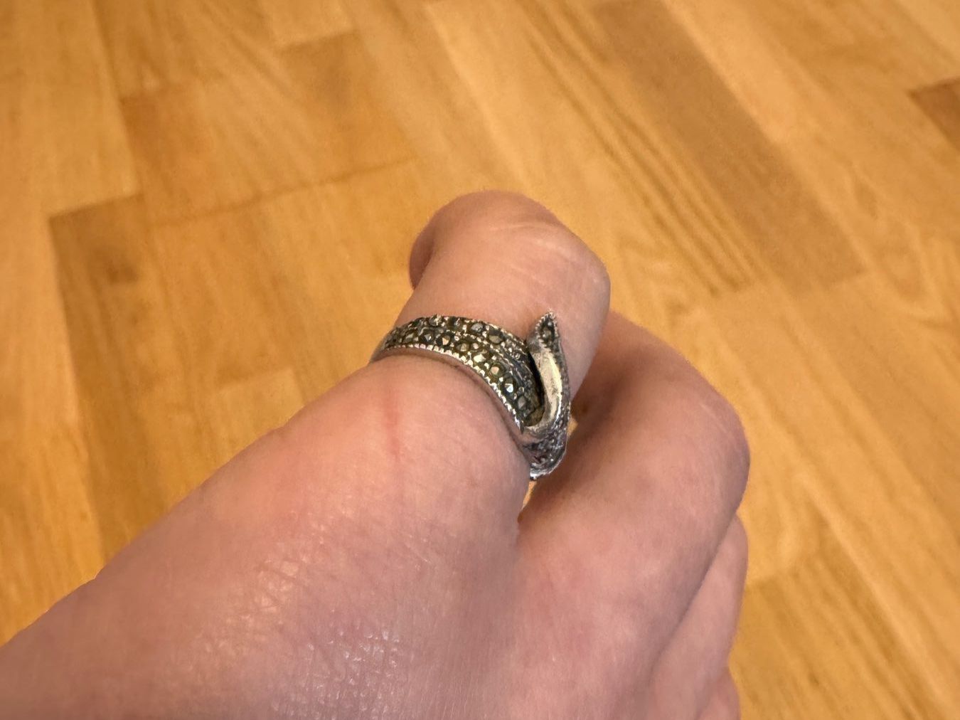 Ringe: Vintage Silberring S925 mit Markasit Stein Gr.50 – Gebraucht aus Zürich von hanna1990 3