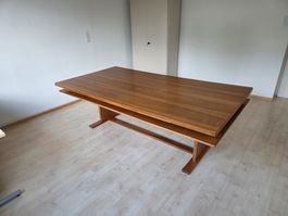 Konferenztisch Echtholz mit Massivholzkanten -  240x125cm ⚖️