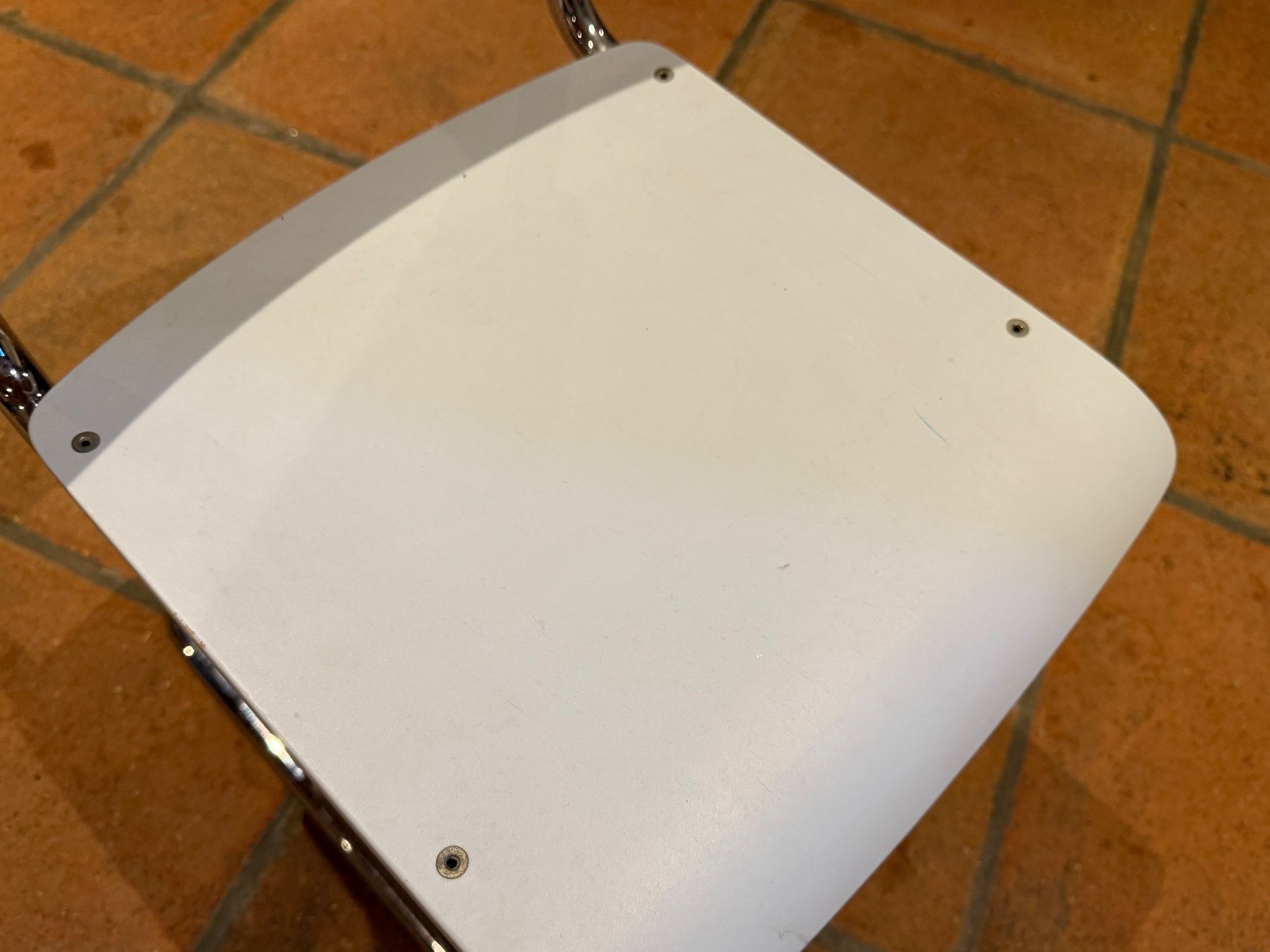 Thonet Sedie: Thonet - Kinderstuhl, Stahlrohrgestell, hellblau, gebraucht – Usato da Altendorf venduto da Kjaerholm 3