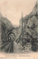 Gorges de Moutier BE Eisenbahntunnel der LinieDelsberg Biel