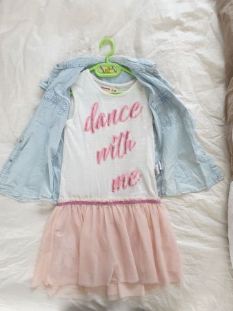 Desigual Kleid mit JeansBluse, Gr. 134