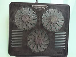 Laptop Cooler Pad mit 3 Ventilatoren