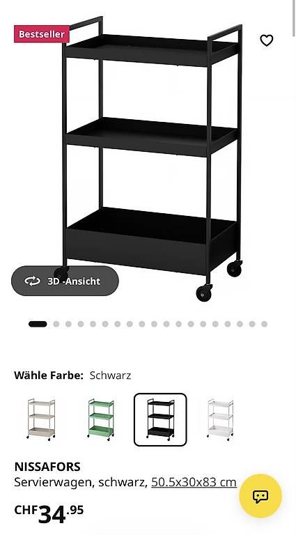 Servierwagen: NISSAFORS Servierwagen Ikea – Gebraucht aus Zürich von v.rahel 1