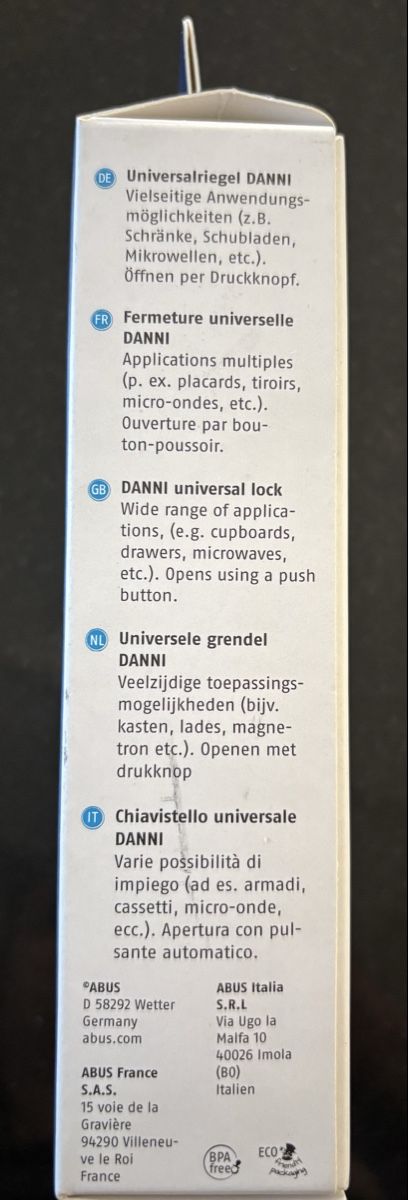 Cucine complete: Kindersicherung Abus Universalsperre – Nuovo e nell'imballaggio originale da Waltenschwil venduto da Schmetterling2015 5