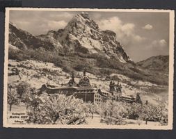 Schwyz   -   alte Ansichtskarte vom Kollegium von 1943