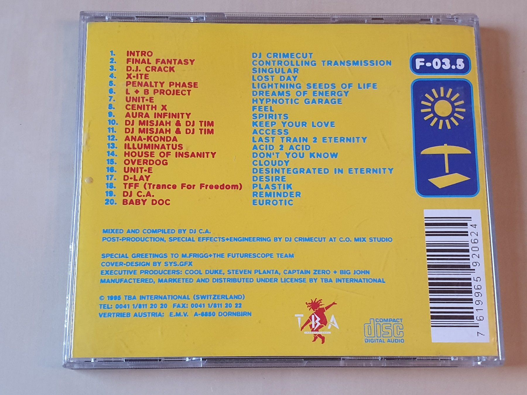 CD: Futurescope 03.5 Overheat – Usato da Stansstad venduto da collectorsshop 1