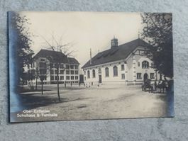 Echt Photo Karte / Oberentfelden AG Schulhaus & Turnhalle 