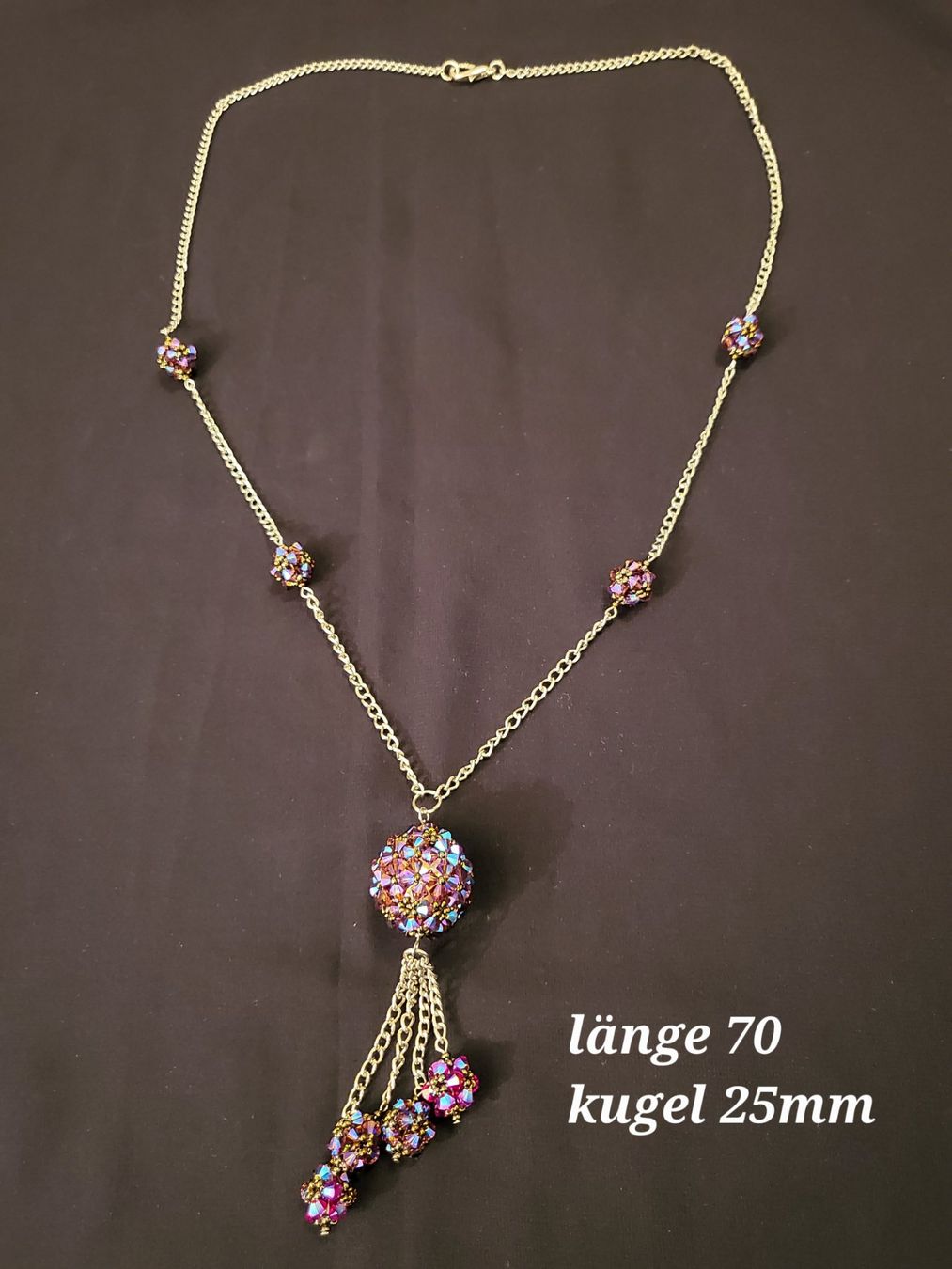Catenine: Kugel halskette aus swarovski perlen – Nuovo e nell'imballaggio originale da Dietikon venduto da Eleda