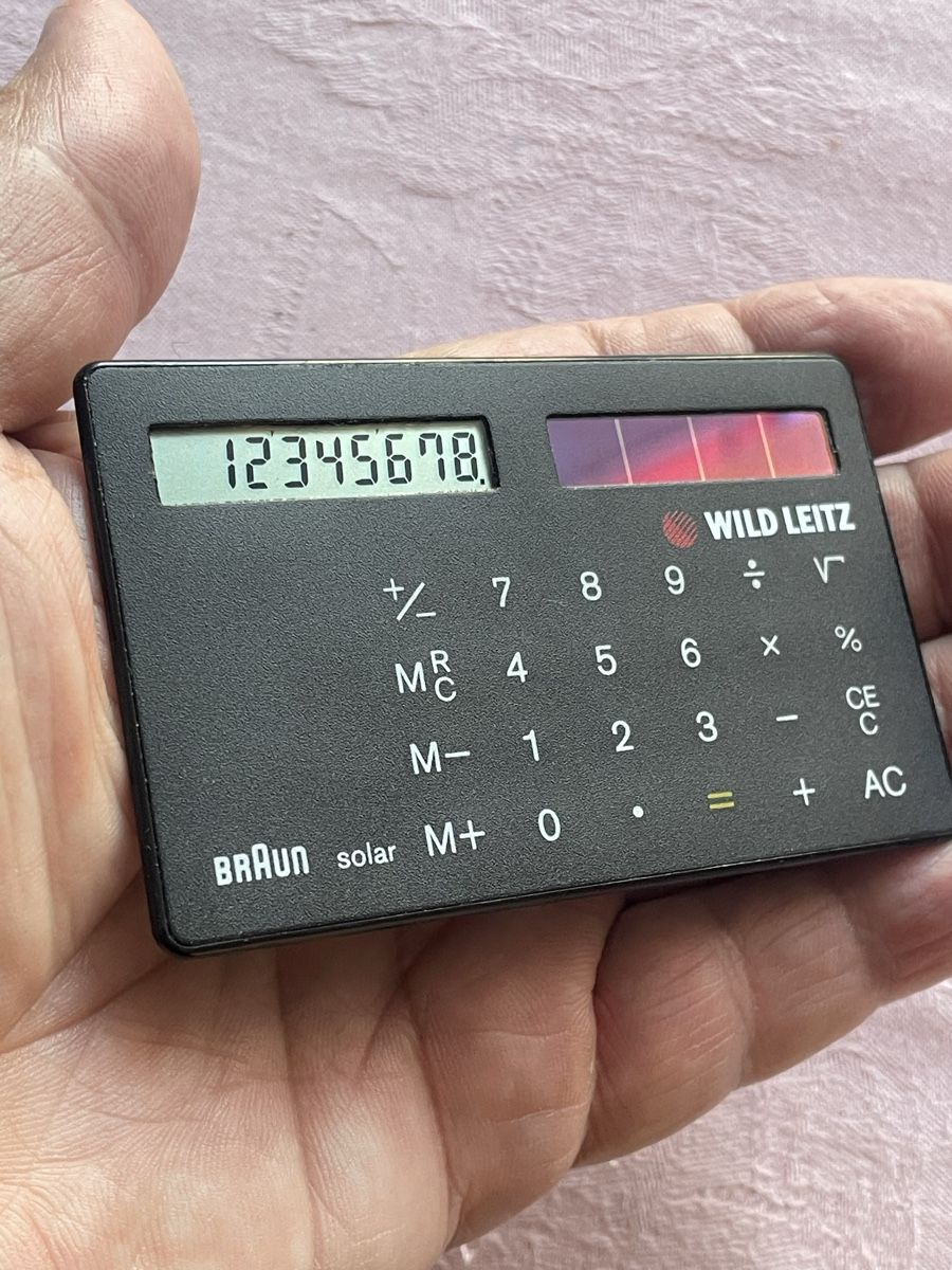 Braun Calcolatrici tascabili: Braun ST1 Type: 4 856 calculator – Usato da Rorschach venduto da Spektar 1