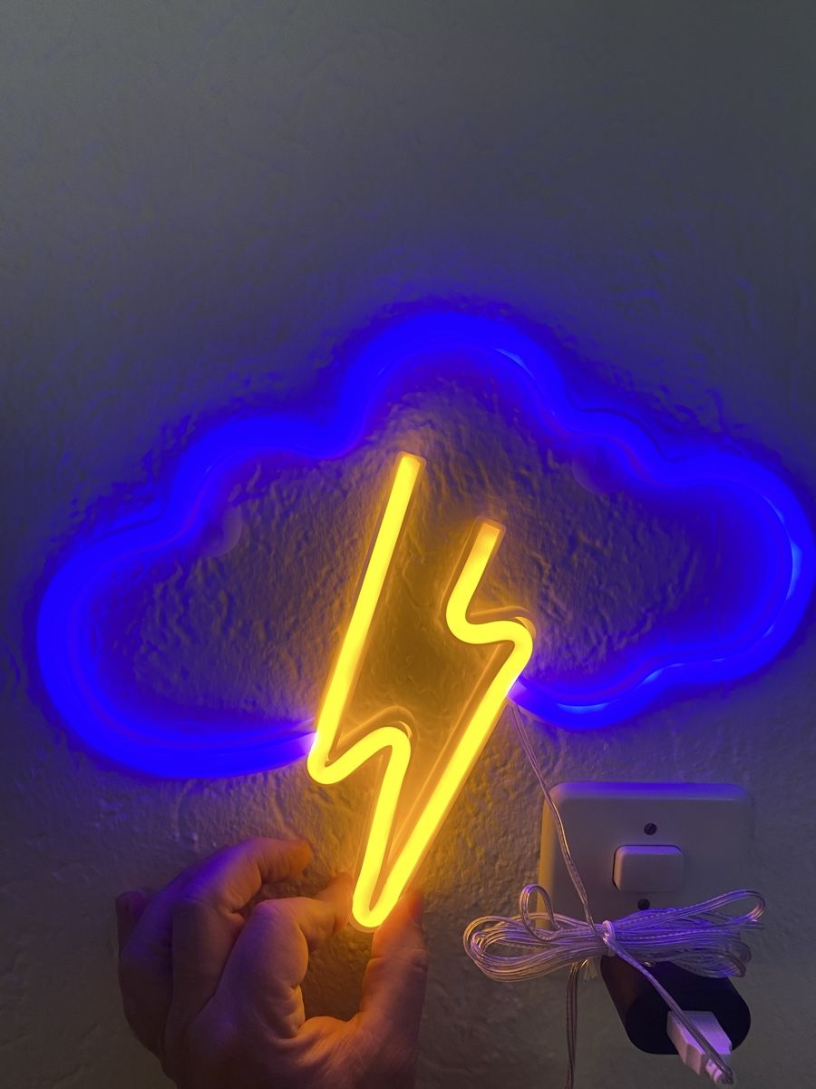 LED Lampe Wolke Mit Blitz Stimmungsvolle Deko Neu Und 