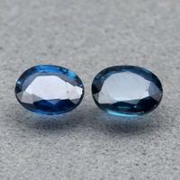 0,53 ct Saphir Bleu Naturel  / Paire