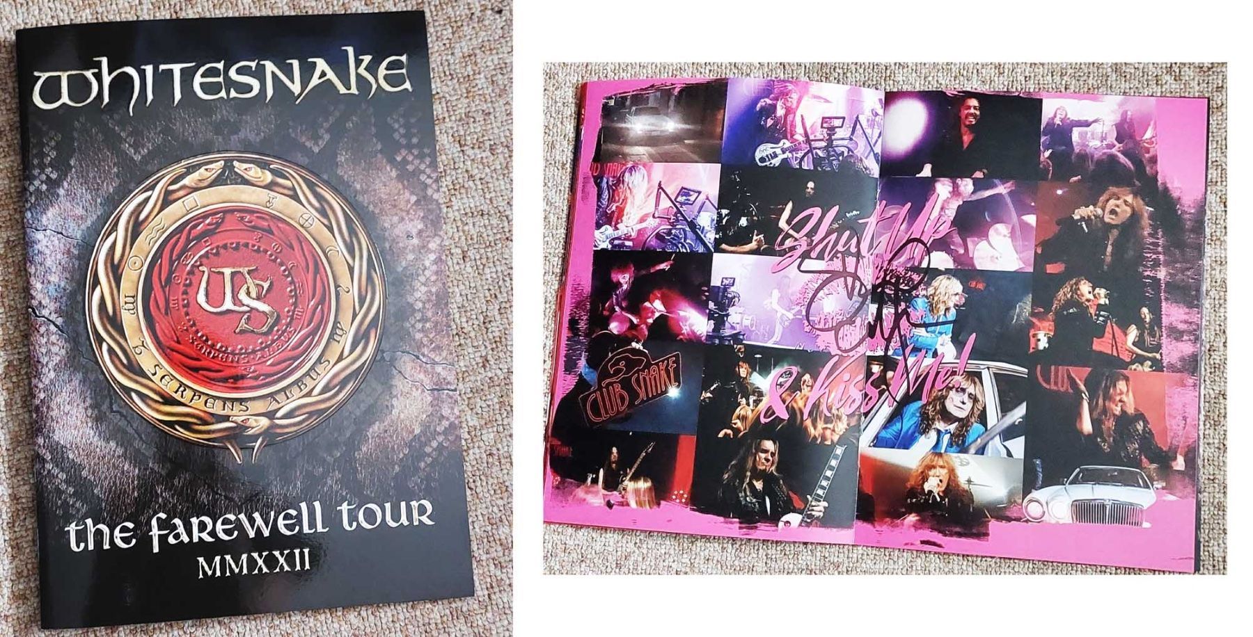Autografi: Whitesnake - Original Autogramm auf Tourprogramm - Farewell – Usato da Kaisten venduto da Simpsons4