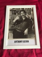 ANTHONY QUINN - handsigniertes & eingerahmtes Grossfoto COA