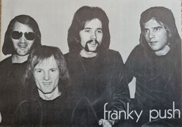 Unterschriftskarte: Musikband "franky push"