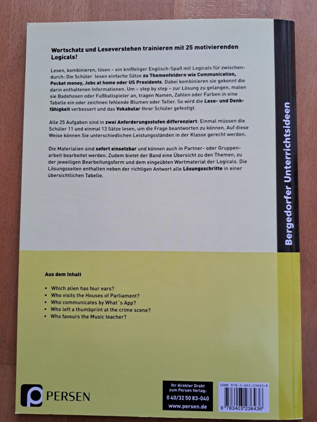 Libri: Englisch: PERSEN Logicals und Speaking Tests – Usato da Seelisberg venduto da luna1313 4