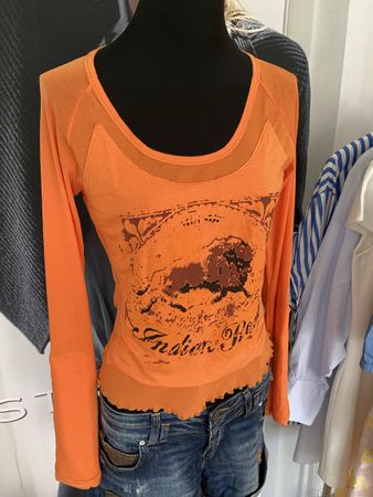 Orange Oberteil cooler Sommer-Look!