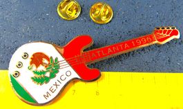OLYMPIA PIN GITARRE ATLANTA 1996 MEXICO 75mm LANGGGG