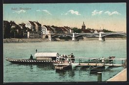 Basel, Brücke und Rheinfähre, Im Hinte