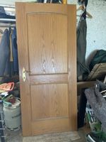 Holztüre mit Griff Beschlag guter Zustand