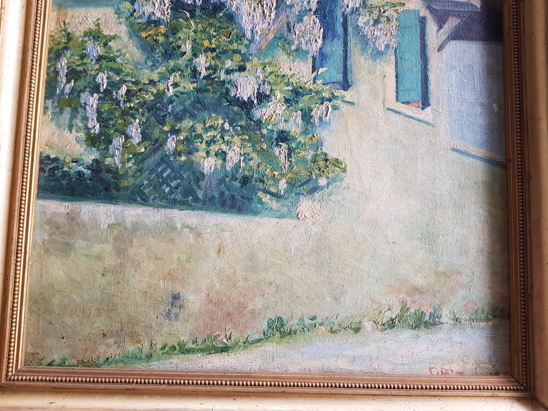 Dipinti: antikes Gemälde, schöner Rahmen - 1918 - W. Bruderer – Usato da Walterswil BE venduto da Lonitti 5