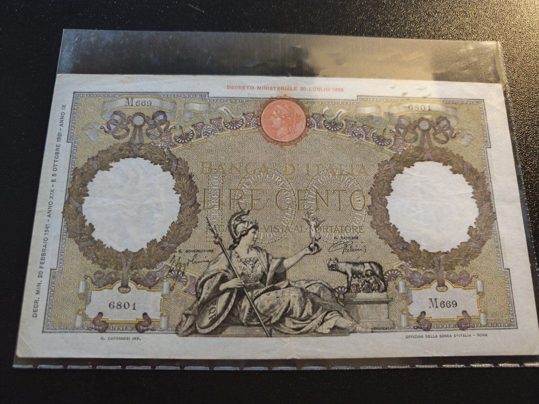 Banconote: Italia Banknote - 100 Lire – Usato da Mendrisio venduto da Dee-11