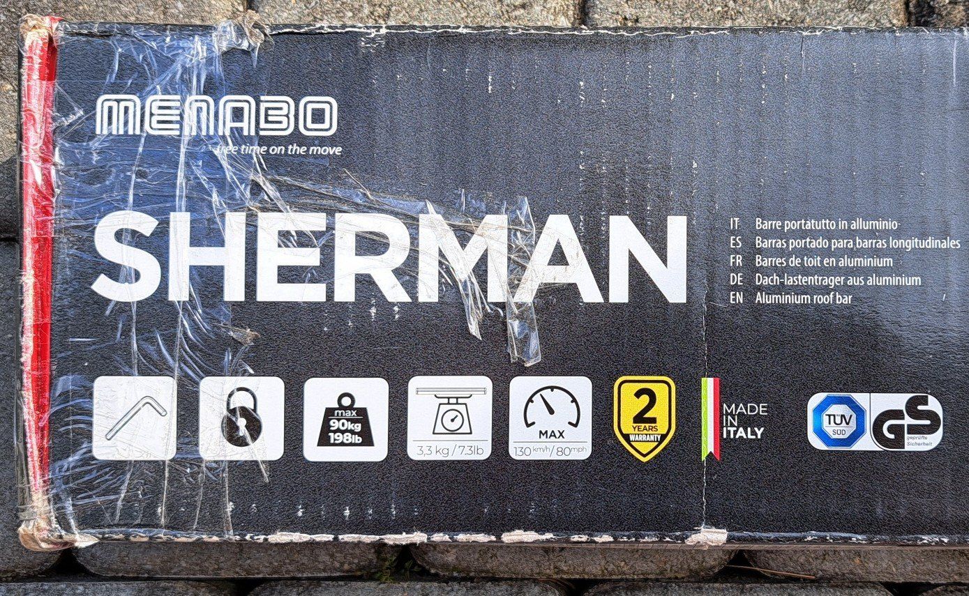 Portapacchi: Dachbox Grundträger Menabo Sherman – Usato da Langnau i. E. venduto da Trabant03 5