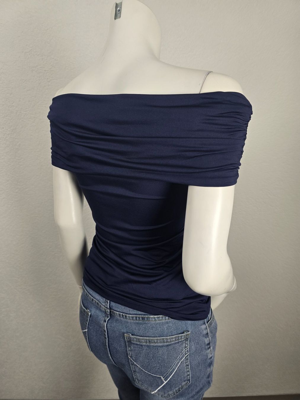 Top: Top drapé bleu nuit T-S – Usato da Les Verrières venduto da kitel79 7