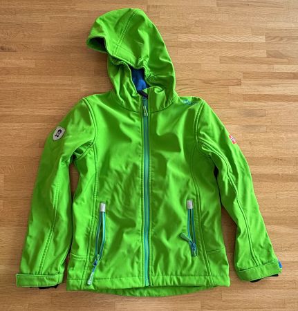 Jacke - TROLLKIDS Softshell grün Gr. 128