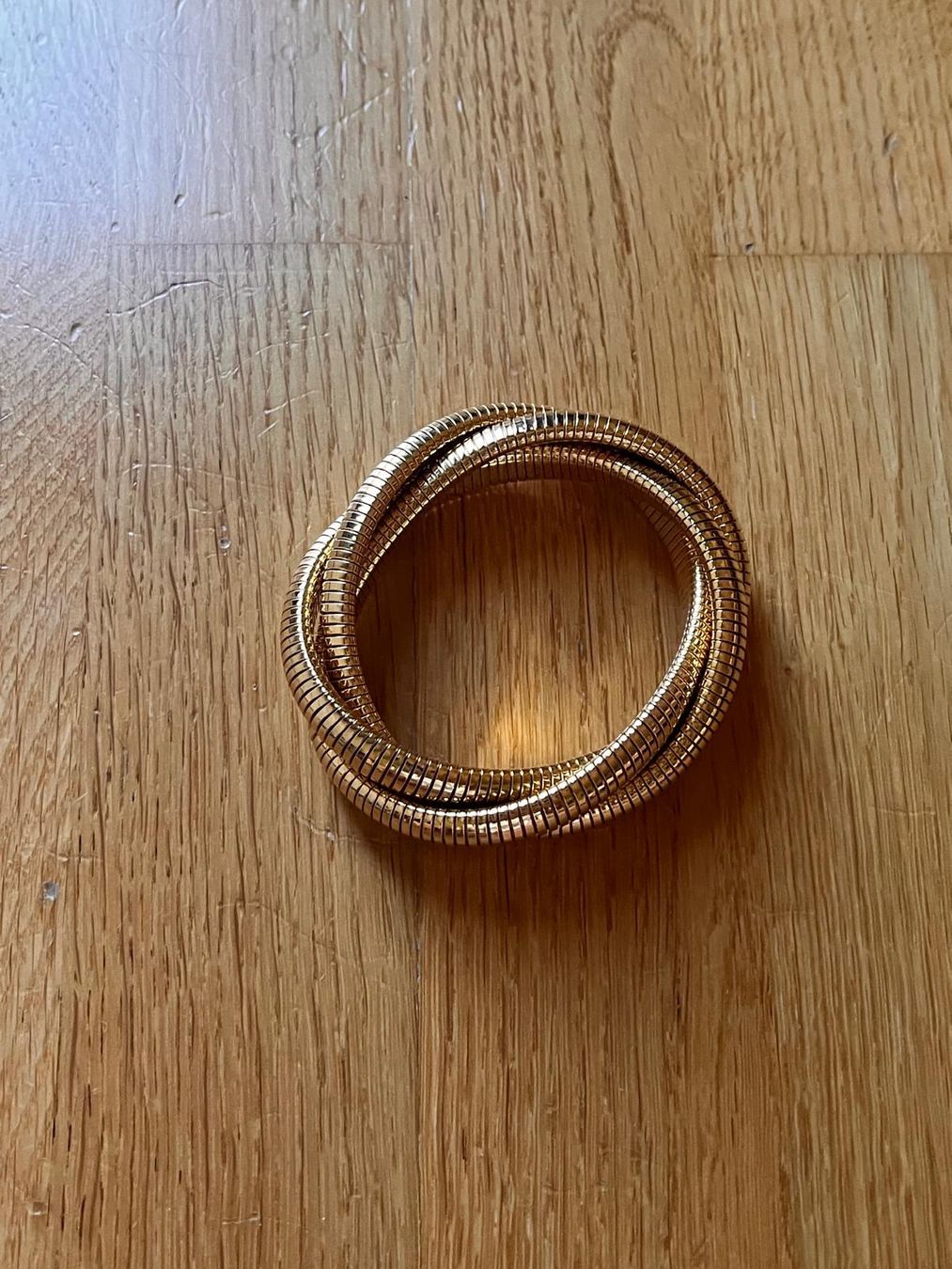 Bracelets: Bracelet jonc doré torsadé aspect serpent 3 tours – Neuf (Voir description) à Bassins par mar_m22f