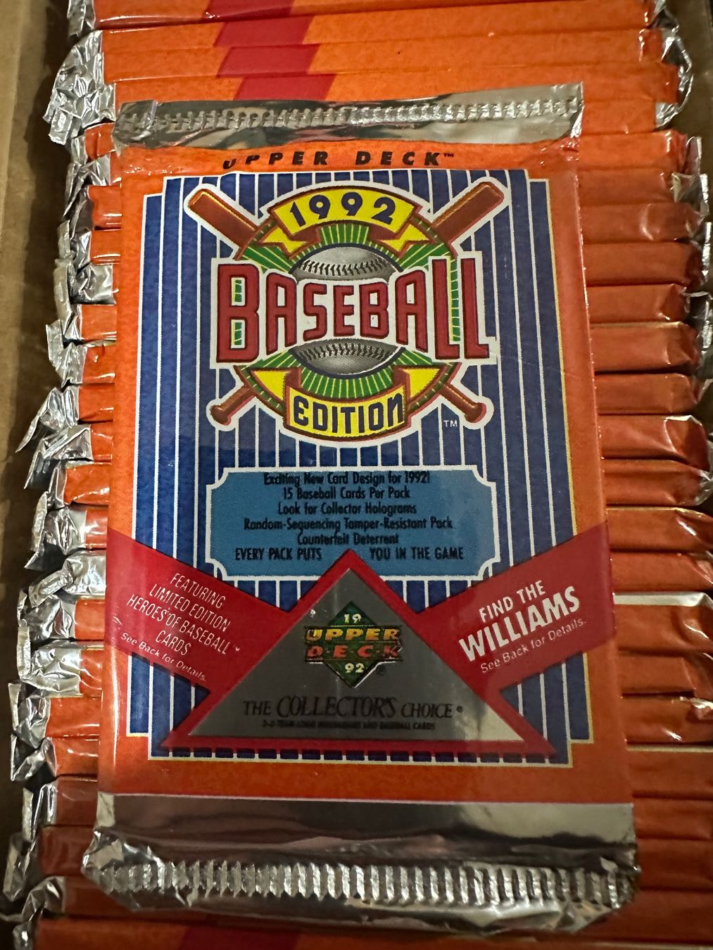 MLB Sammelbilder & Trading cards: 🔥 1992 Upper Deck Baseball Pack – Foil Pack – ungeöffnet! – Neu und originalverpackt aus Oensingen von chilli63