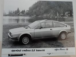 Prospekt Pressemappe Alfa Romeo 1982 Genève Sprint Alfetta