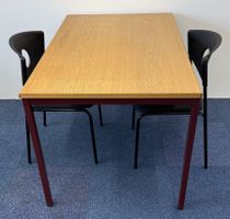 Tisch, Besprechungstisch, massiv, mit 2 Stühlen