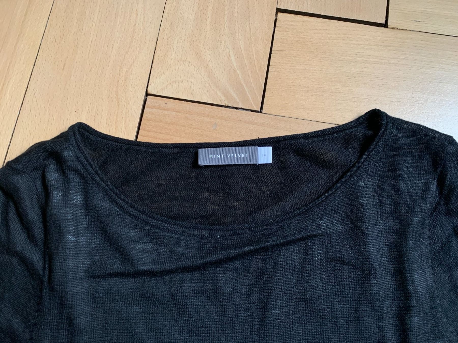 Maglioni & Felpe: MINT VELVET - Layering Leinen Pullover schwarz L – Usato da Zürich venduto da Diazaio 3