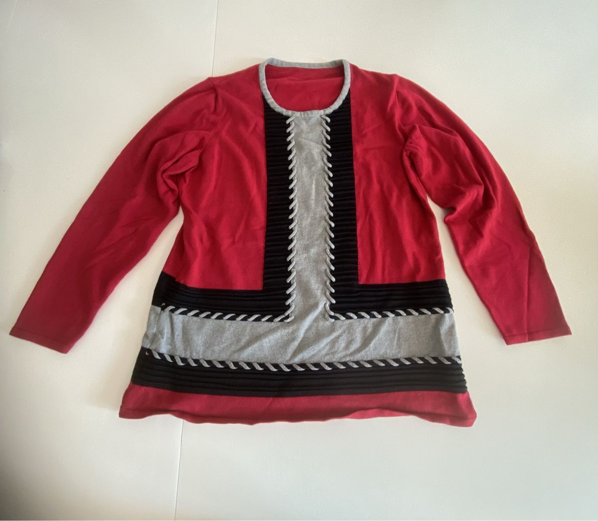Maglioni & Felpe: Rotes Damen Langarmshirt Gr. S- M gestreift elegant – Usato da lommis venduto da inf_thv8