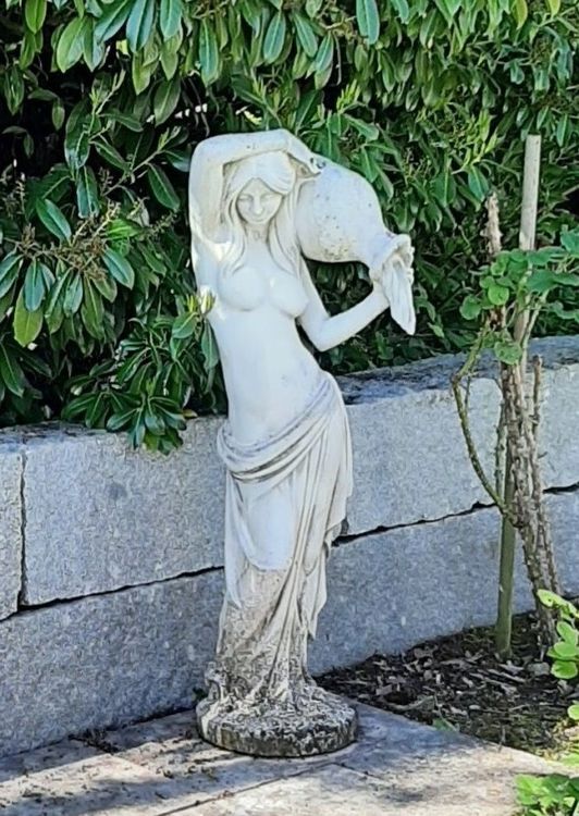 Luxen Home Gartenfigur – Jungfrau Maria, Weiß, Wetterfest, 76,2 Cm Hoch