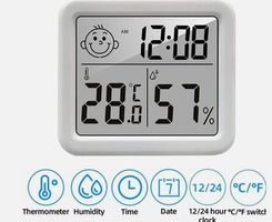 Feuchtigkeit Digital Uhr Thermometer Hygrometer messgerät