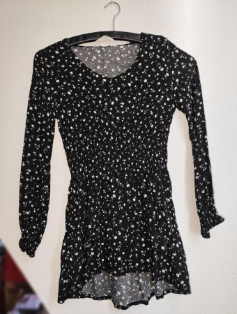 H&M Girls Kleid Langarm Dünnererstoff! Size 140 Neu!