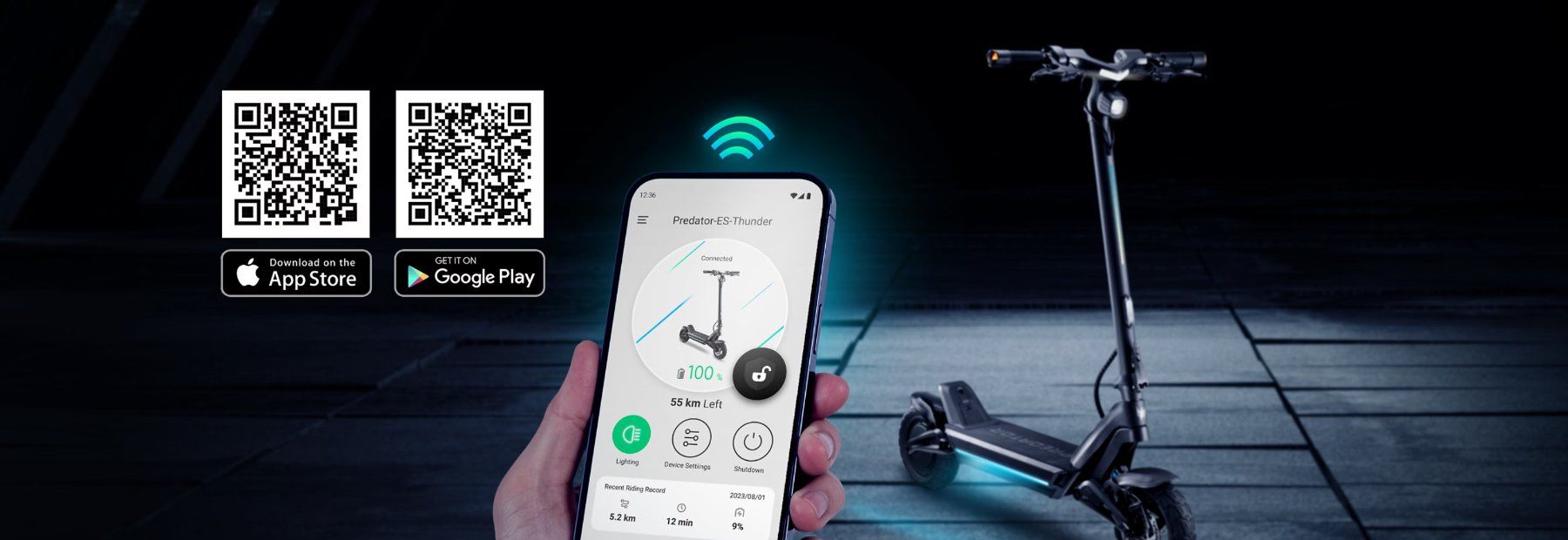Kickboard: PREDATOR E-Scooter ES Thunder – Neuf (Voir description) à Muhen par Restwert_Muhen 7
