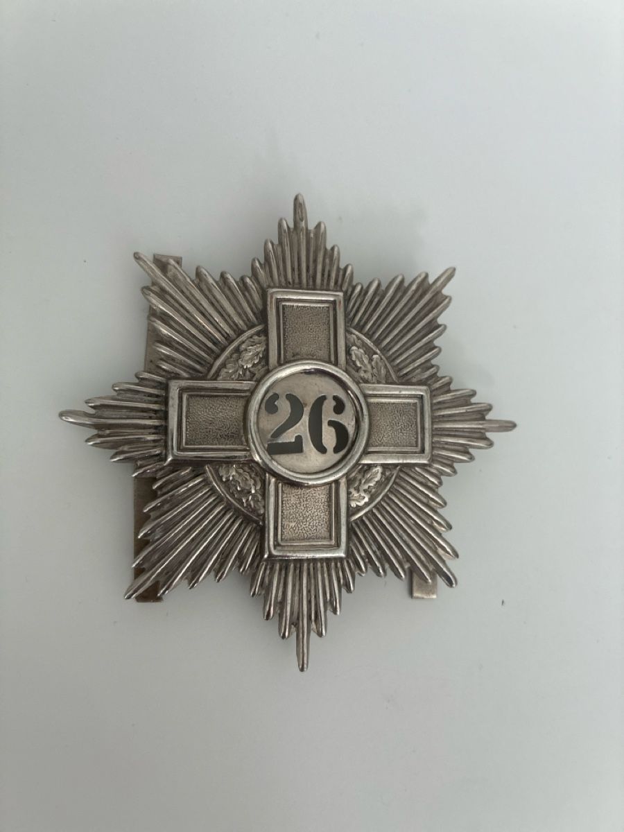 Schweizer Armee Placchette & Badge: Stern 26 für Dragonerkäppi – Usato da Gutenswil venduto da Antiques77