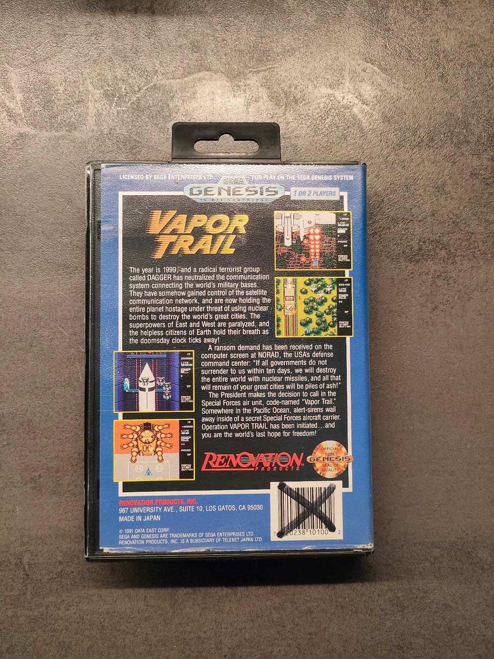 Sega Giochi: Sega Megadrive Genesis - Vapor Trail – Usato da Monthey venduto da Djeck55 1