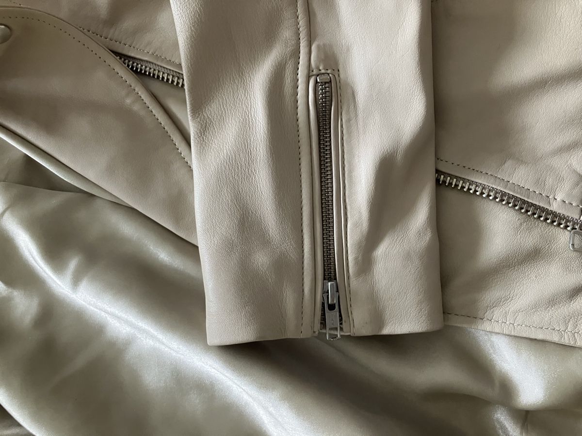 Giacche: Lederjacke HOLLIES, neu, beige Gr. 40 – Nuovo e nell'imballaggio originale da Luzern venduto da Zauberbaum 5