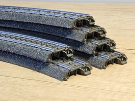 6 x Märklin 24130 _ C Gleis Gebogen R1=360mm _ Spur H0