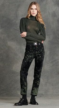 Pantalon High Use noir et kaki, taille 32-34