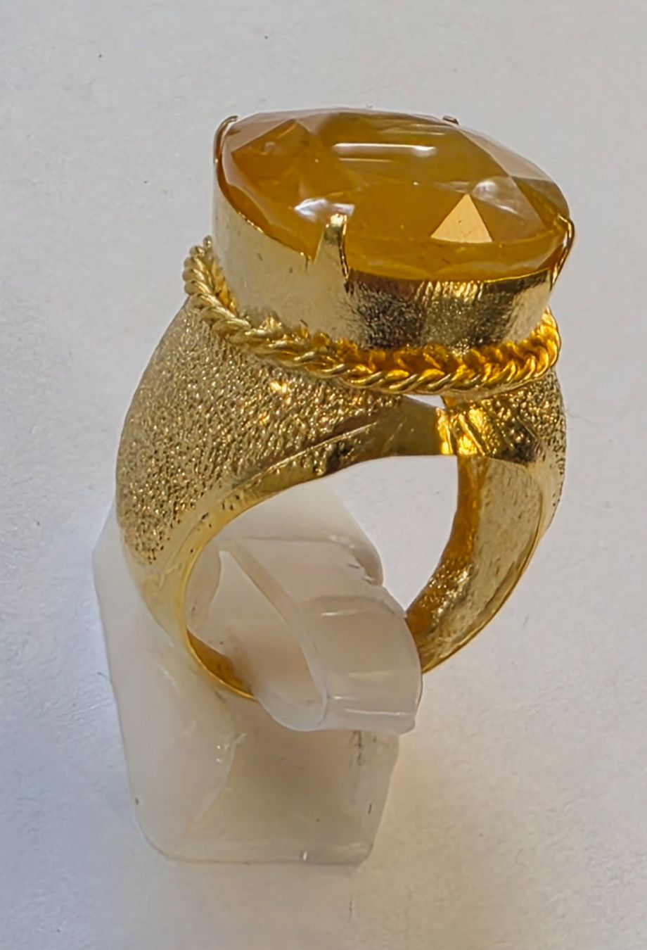 Anelli: Fingerring gelber Safir – Nuovo (secondo la descrizione) da Zürich venduto da ben_mn5h 5