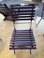 c1 Vintage Gartenstuhl Klappstuhl Lila Holz Metall Top!